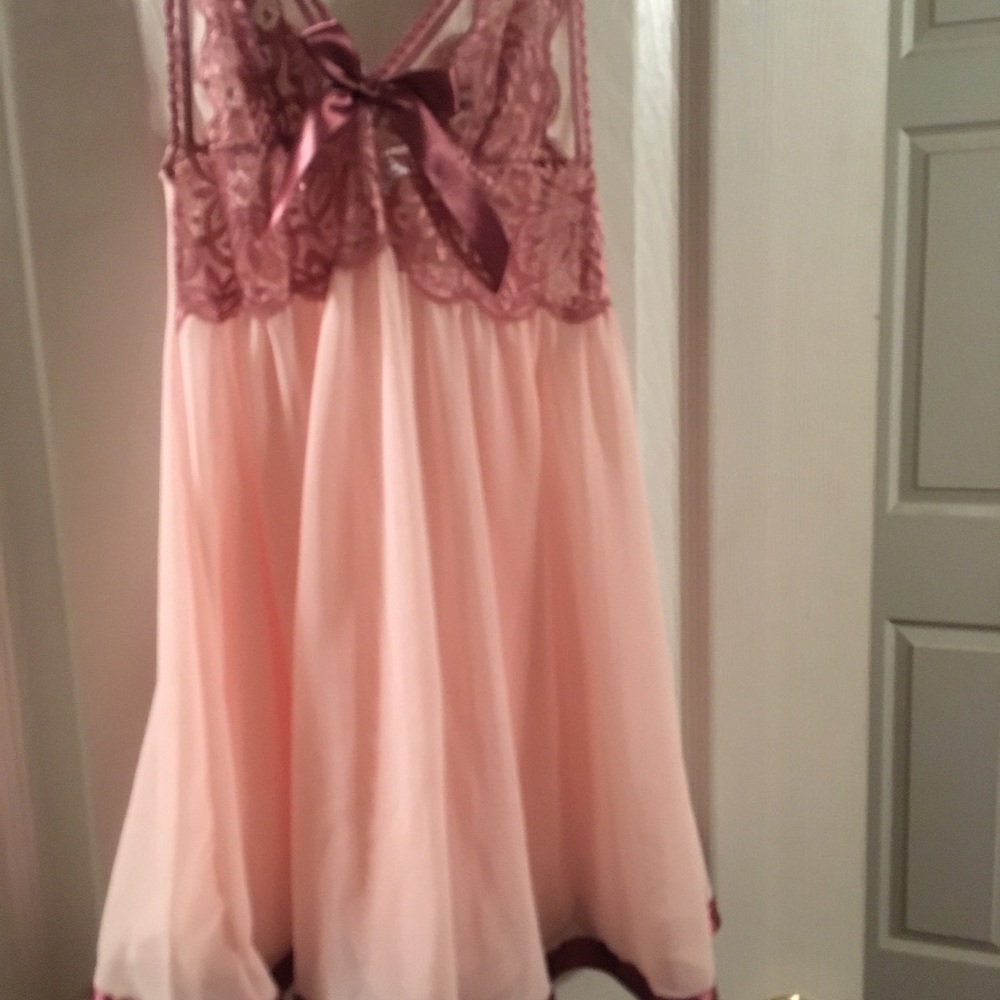 Pink sheer nightie
